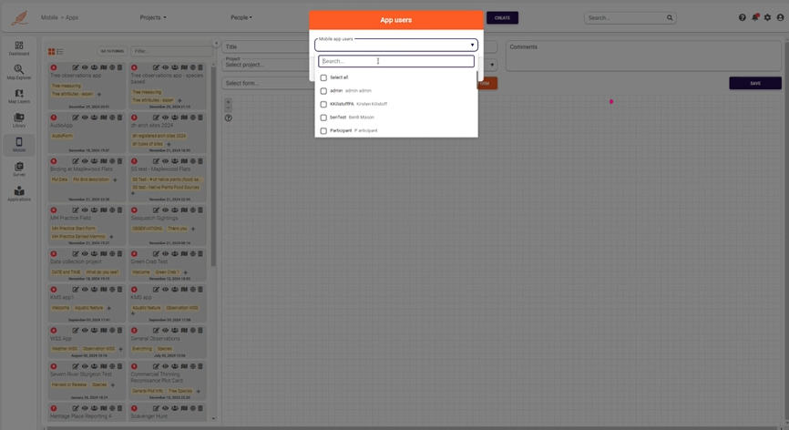 How to assign users to a mobile app Mobile