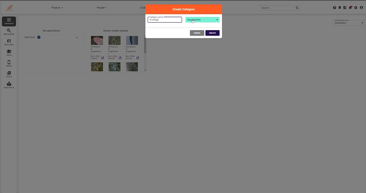 How to create a new category