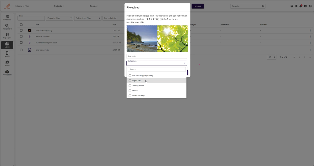 How to upload a file